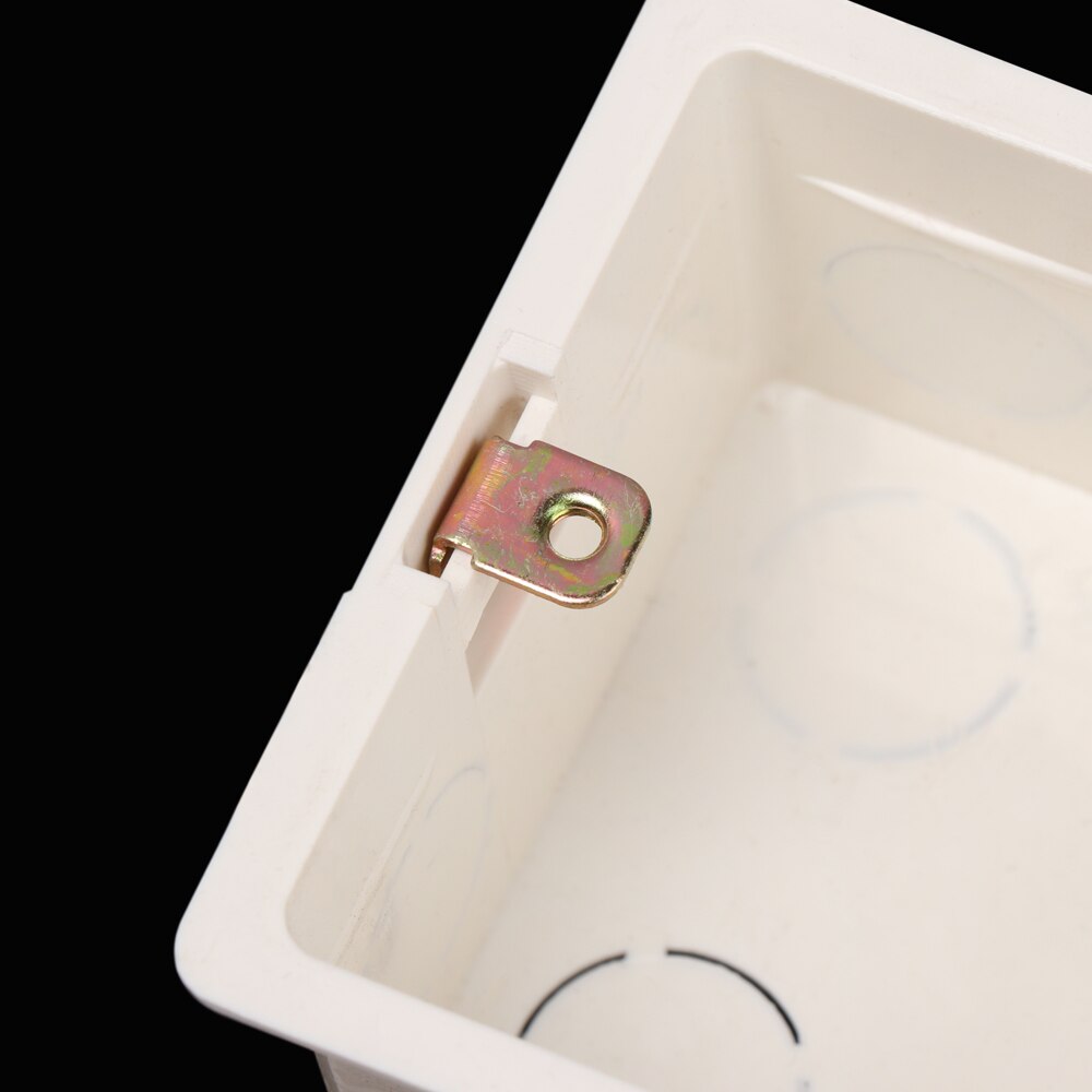 86*86*50Mm Plastic Vlamvertragende Waring Back Box Verdikte Wall Mount Switch Junction Doos Wandschakelaar verborgen Bodem