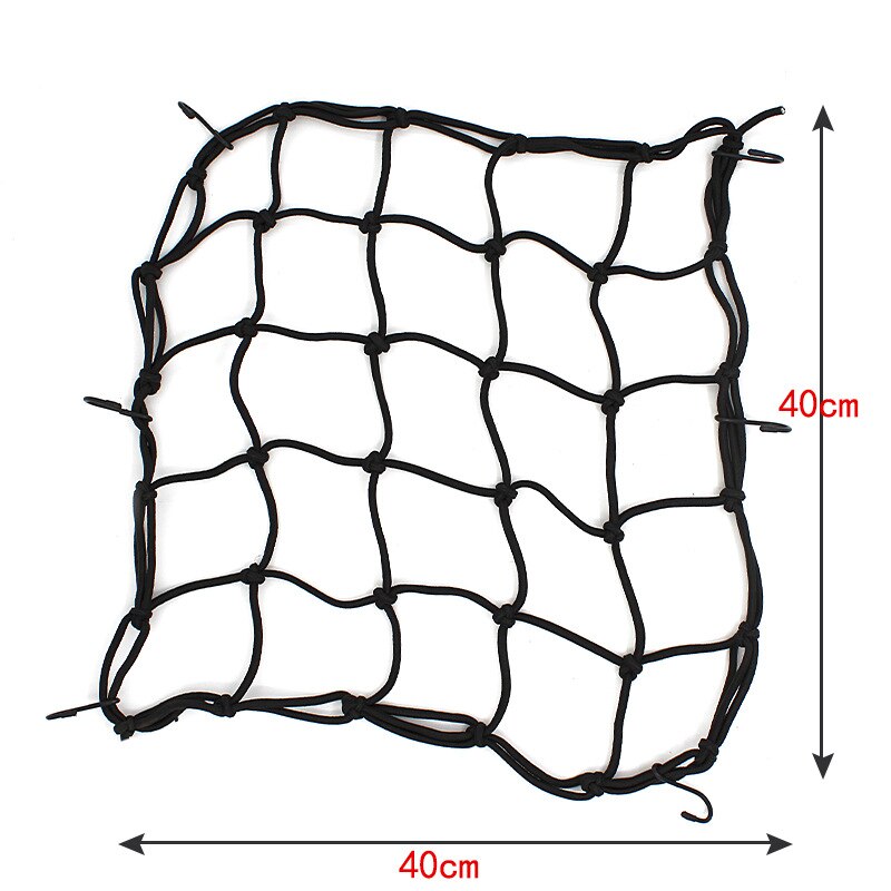 Latex Cargo Net Universal Hooks Mesh for Motorcycle Helmet Luggage Car Trunk Luggage Storage Cargo Organiser Nets