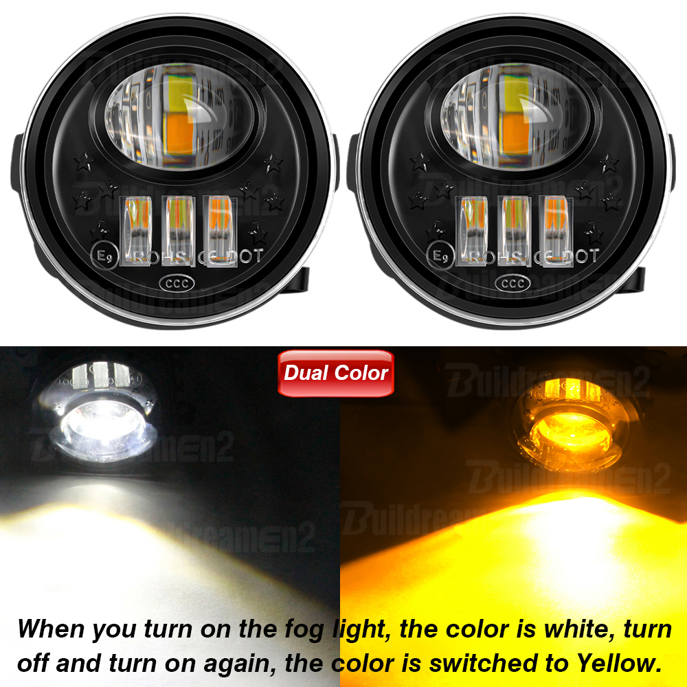 Ensemble de feux antibrouillard avant LED pour voiture, Nissan Qashqai 2, II, J11, , , , , H11, 2 pièces: changeant