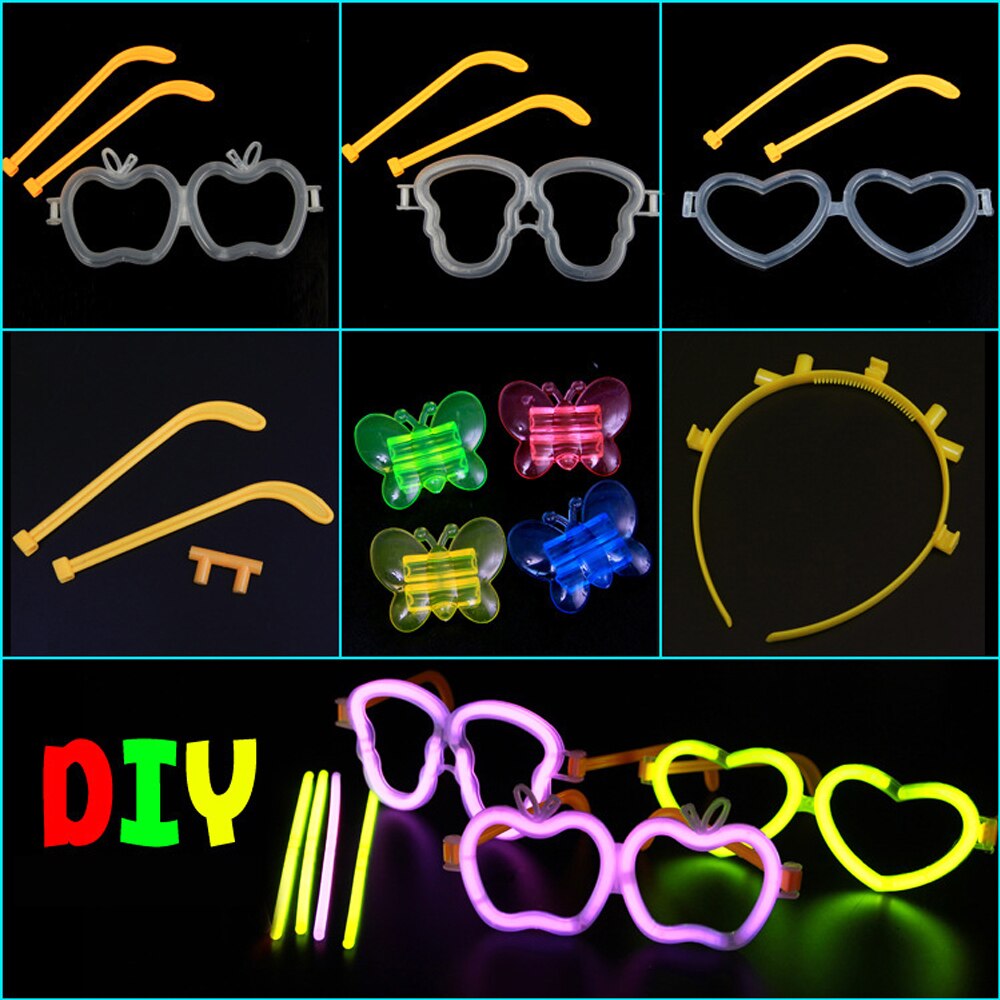 200 pcs Party Speelgoed Fluorescentie Glowstick Armbanden Ketting Multi-color Licht Stok Halloween Niet Giftig Kids Grappig Speelgoed