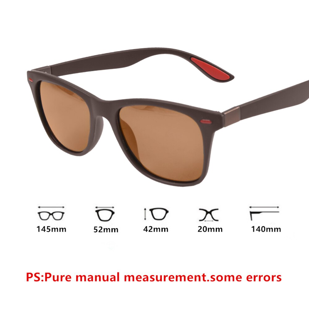 Classic Polarized Sunglasses Men Women Driving Square Frame Sun Glasses Male Goggle UV400 Driver Goggles Sunglasses