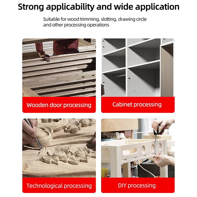 Aluminum Alloy Trimmer Base Dust Cover Board Inclined Board For Woodworking Slotting Machine Vacuum Cleaner Offset Base