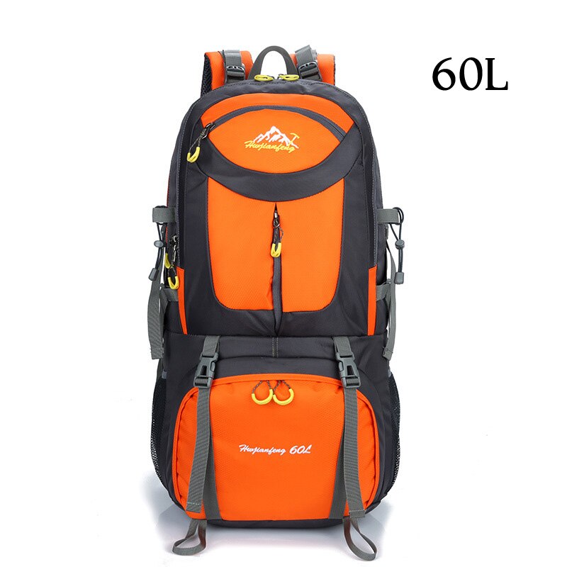 Sac à dos Trekking 60L sac de sport étanche sac à dos de voyage escalade sac de montagne 40L randonnée Camping ski sac à dos touristique 50L: Orange 60L