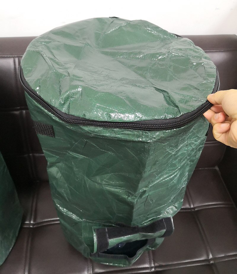 Haveblad indsamle affaldsværktøj kompostpose pe plastikpose planter grøntsagsplantepotte havearbejde container opbevaringspose: Ingen vinduer