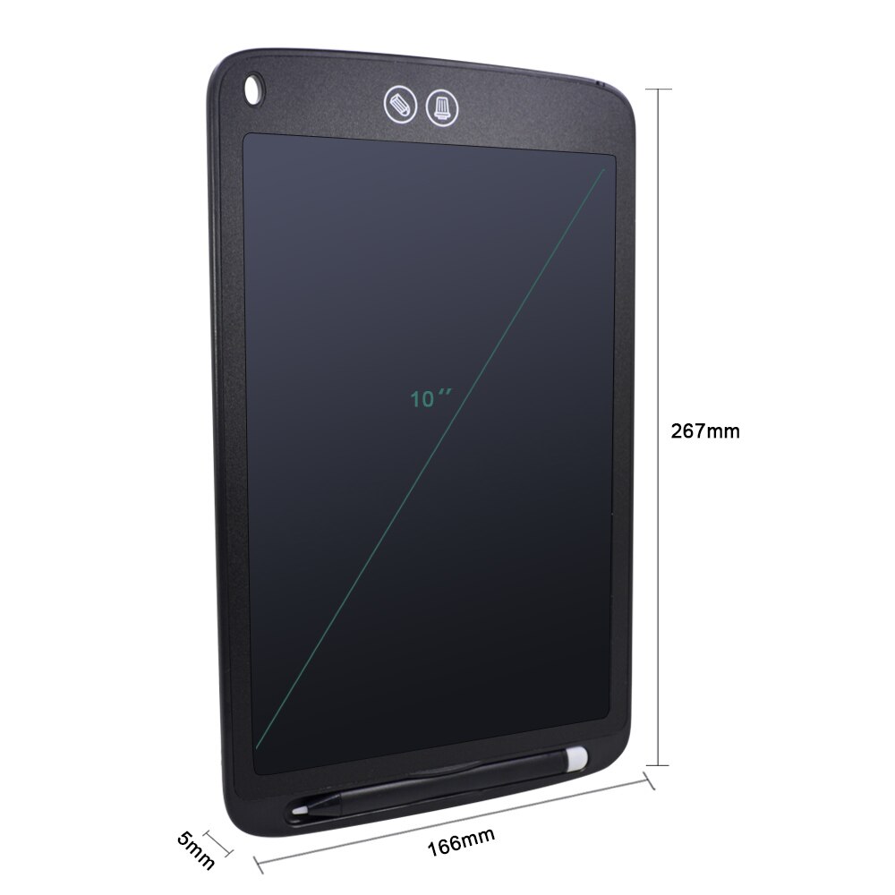 CHIPAL 10&quot; LCD Writing Tablet Partially Erasing Digital Drawing Tablet Handwriting Pads Portable Electronic Board Board with pen