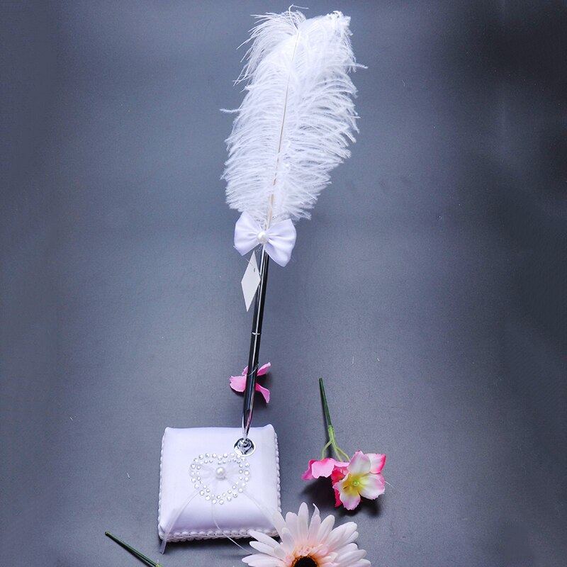 Wedding Reception Set Guestbook, Signature Pen and Wedding Pen Holder