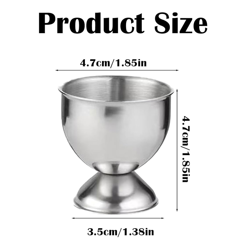 Roestvrijstalen eierbekers Zacht gekookt eierhouder Ontbijtlade Eierbekerhouder Kookgereedschap Eieropslaghouder Keukengadgets