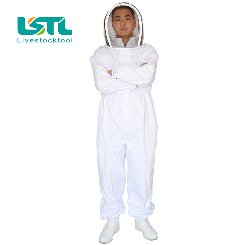 Cotton Full Body Beekeeping Clothing Veil Hood Hat Clothes Jacket Protective Beekeeping Suit Beekeepers Bee Suit Equipment