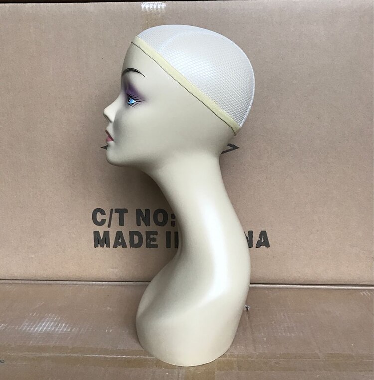 Mannequin Head White Fiberglass Mannequin Head For Wigs Hat Jewelry Display Wig Head