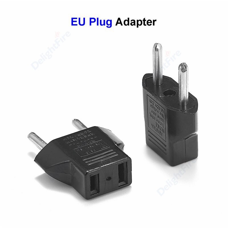 1pcs US To EU Electric Plug America To Europe Travel Wall AC Power Charger Outlet Adapter Converter 2 Pin Wall Electrical Socket