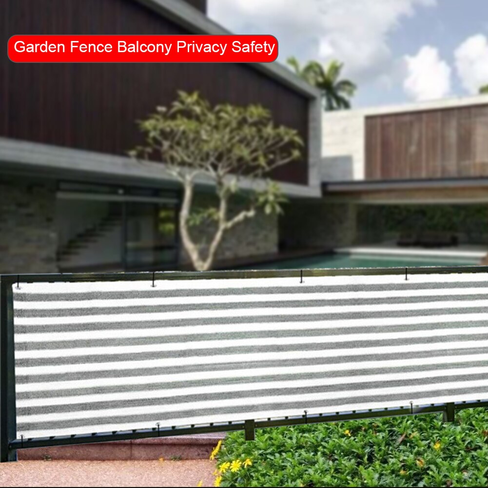 0.9x5m Safety PE Breathable Windproof Balcony Privacy Garden Fence Home Decor Greenhouse Summer Sunshade Net Screen Mesh