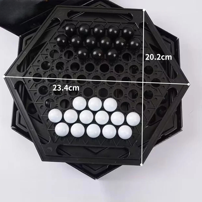 Juegos de mesa Hexagon Reversi juego de mesa familiar desarrollo intelectual de escritorio hogar juego de estrategia de mármol para niños