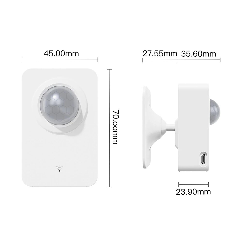Tuya WiFi PIR Smart Motion Sensor Detector Home Wireless Mini Sensor Infrared Human Motion Battery Powered Security Alarm Sensor