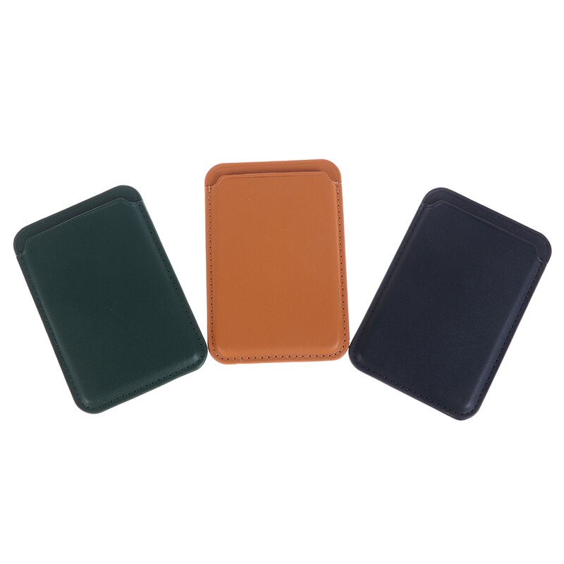 1pc magnetische portemonnee kaarthouder luxe leren magnetische telefoonhoes