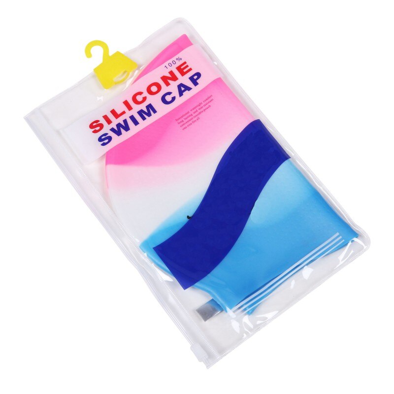 Elastic Waterproof PU Fabric Swimming Cap Protect Ears Long Hair Sports Swim Pool Hat Swimming Cap Free Size For Men/Women Adult