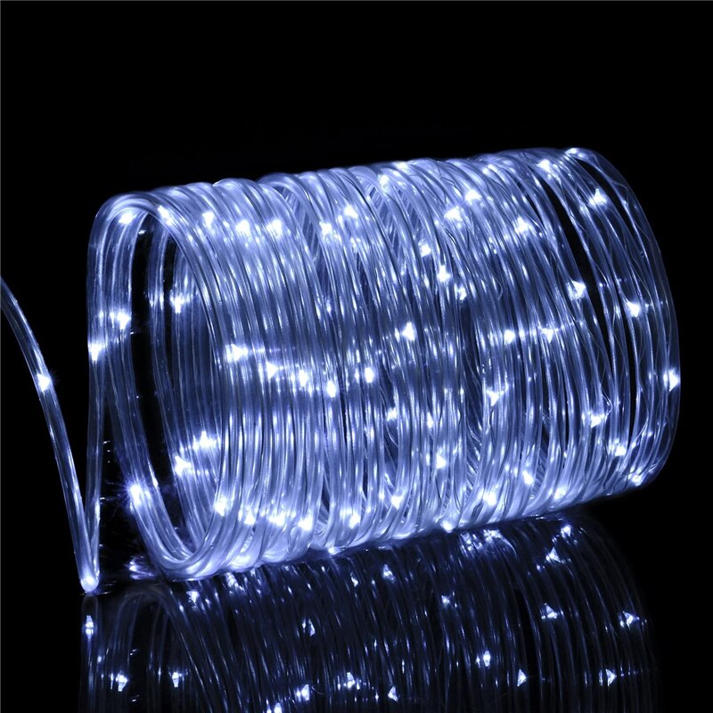 12M 22M LED Solar Powered Rope Strip Lights Tube R... – Grandado