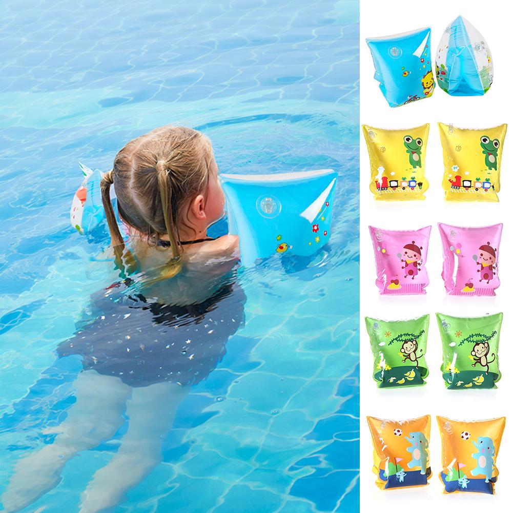 1 Pair Children&#39;s Swimming Cartoon Swimming Bag Double Airbag Swimming Helper Security Helper for Baby Kids Boy Girl