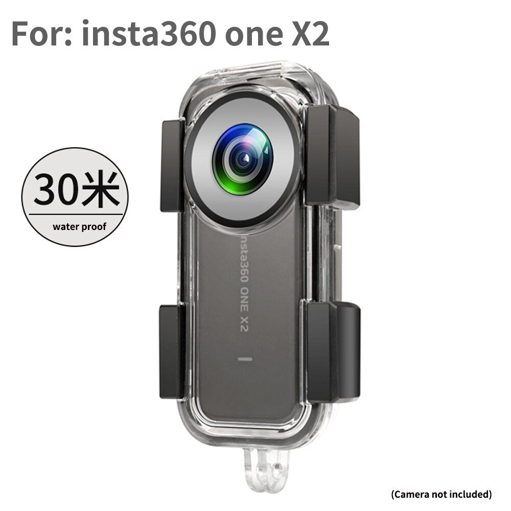 TUYU-funda impermeable para Insta360 ONE X2, caja de protección subacuática, carcasa de buceo para accesorios de cámara panorámica, 30M, 360