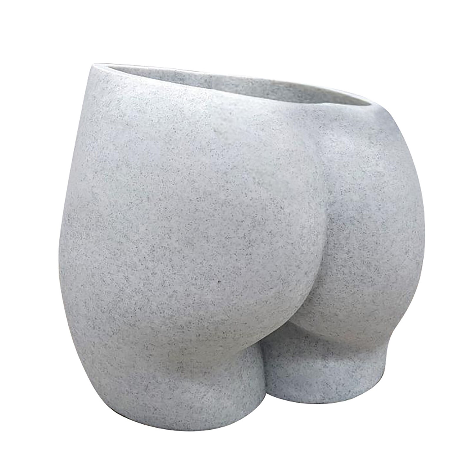 Billen Vorm Resin Bloempot In 9 Kleuren Effen Eenvoudige Stijl Ornamenten Voor Desktop Kleurrijke Plant Bloem Pot Tuin Home Decor: Dark Gray