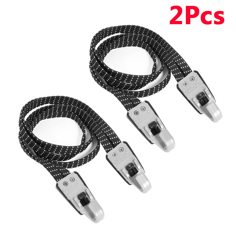 Mtb Fiets Bagagedrager Intrekbare Elastische Band Fiets Cargo Rekken Gebonden Rubber Bandjes Touw Koffer Band Met Plastic Haken: Rood