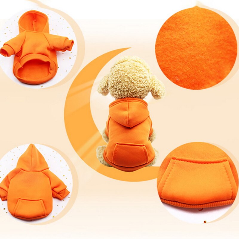 PAPASGIX Antumn Winter Cotton Pet Dog Sweatshirt Sports Warm Pet Wind Hooded Coat Jacket Clothes Pet Costumes For Small Dogs