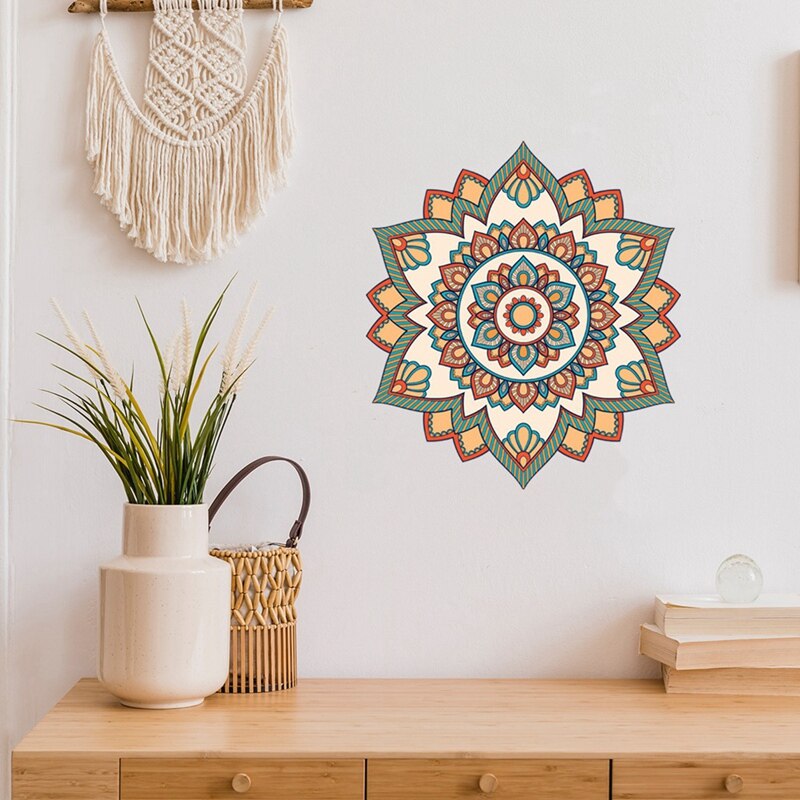 Bohemian Wall Decal Mandala Headboard Decals Bedroom Yoga Studio Meditation Room Home Decor Window Art Vinyl Stickers