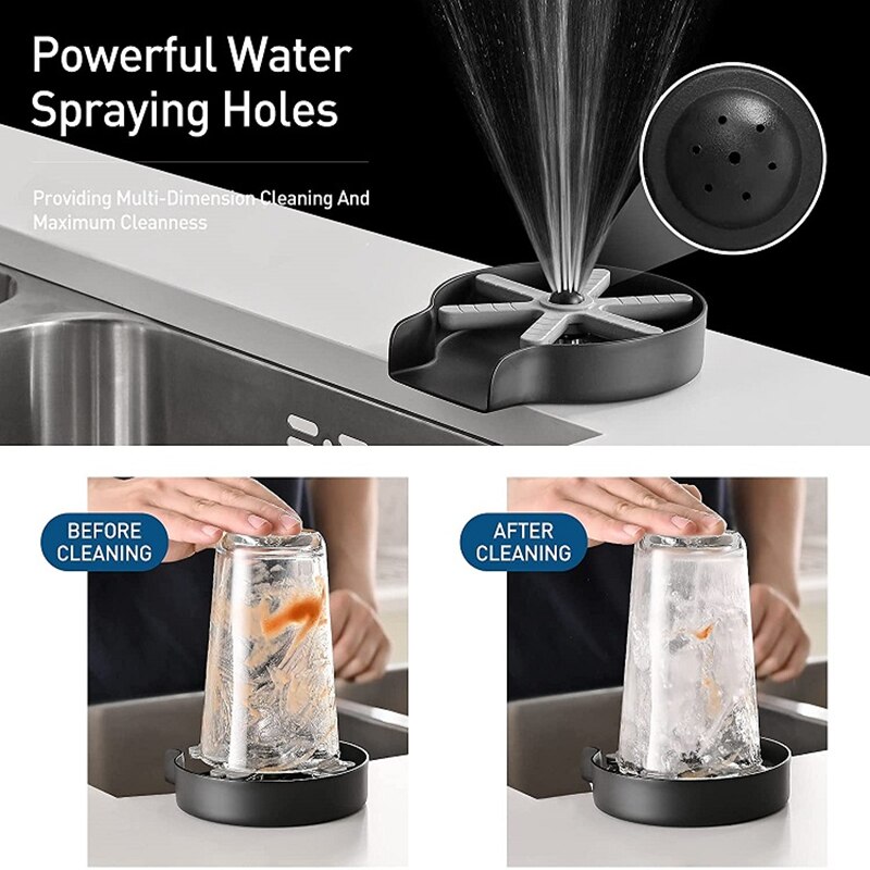 Glass Rinser Automatic Bar Cup Kitchen Tools Speci... – Grandado