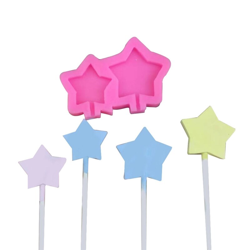 Wärme-beständig Stern Schokolade Lutscher Schimmel Mond Stern Kuchen Dekoration bilden Lutscher Formen für Kuchen Dekorieren: Stern