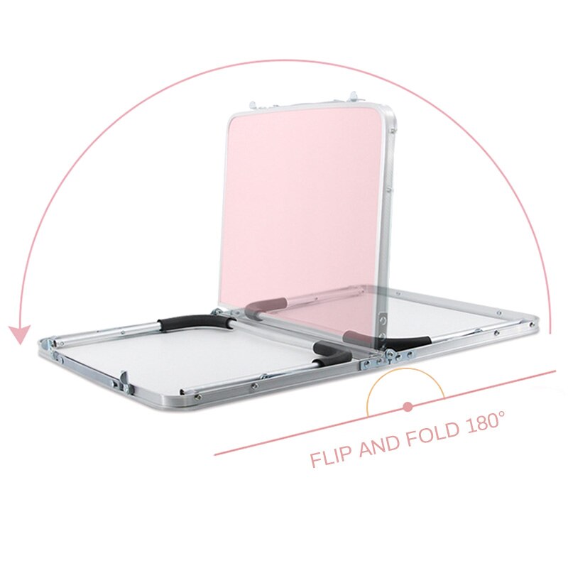 Foldable computer table,portable laptop desk,metal notebook desk for bed,easy to store study desk Can be used on bed and sofa