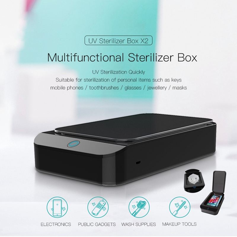 X2 UV Sterilisator Kasten Telefon Maske Schmuck Reiniger Sanitizer Haushalt Reinigung Sterilisator Kasten Uv Desinfektion