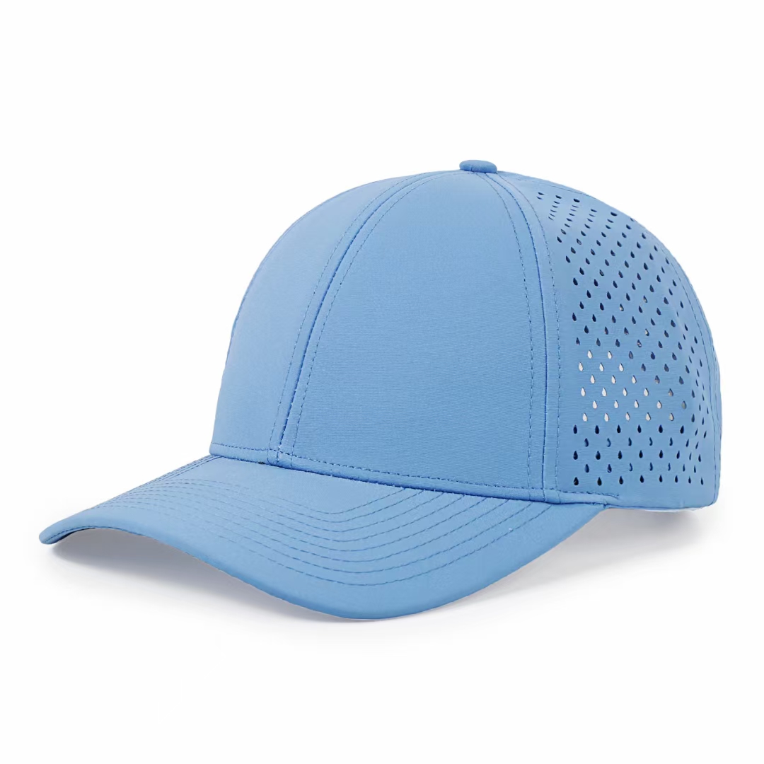 Vattentät basebollkeps solid mesh sommar män kvinnor utomhus snapback-kepsar unisex: Himmelsblå