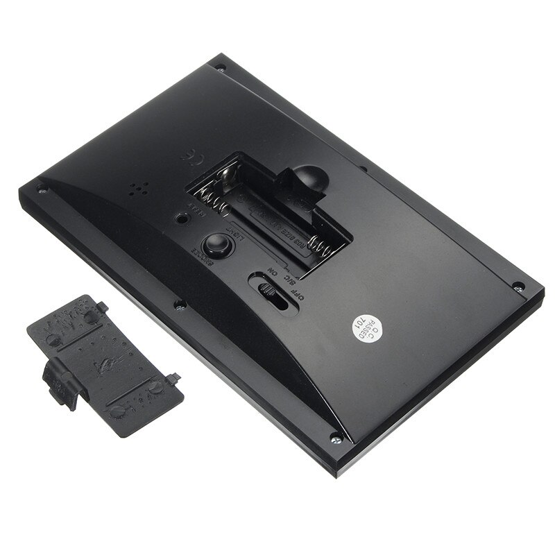 Electronic Digital LCD Desk Clock Temperature Humidity Monitor Clock Thermometer Hygrometer Weather Forecast Table Clock