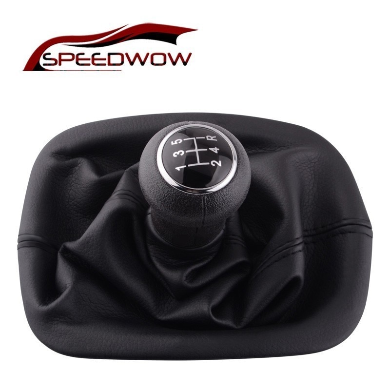 SPEEDWOW-pomo de cambio Manual de 5 velocidades, cubierta de arranque, Collar de palanca de cambios para VW PASSAT B5 B5.5 1996-2005