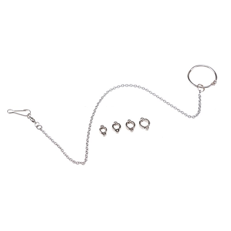 Chaîne de pied pour perroquet d&#39;oiseau en acier inoxydable, 1 pièce, accessoires #5 #7 #8, fournitures pour animaux de compagnie, jouets d&#39;entraînement pour oiseaux