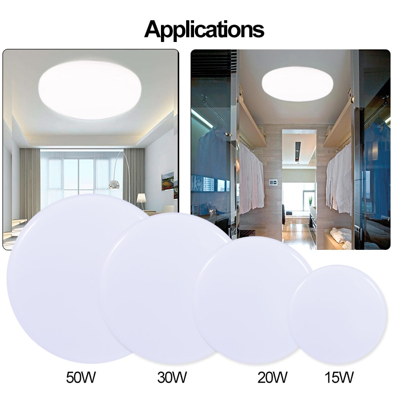 LED Plafond Verlichting Ultra Dunne Moderne Plafond Lampen voor Woonkamer Badkamer Slaapkamer Keuken Opbouw LED Plafond Verlichting