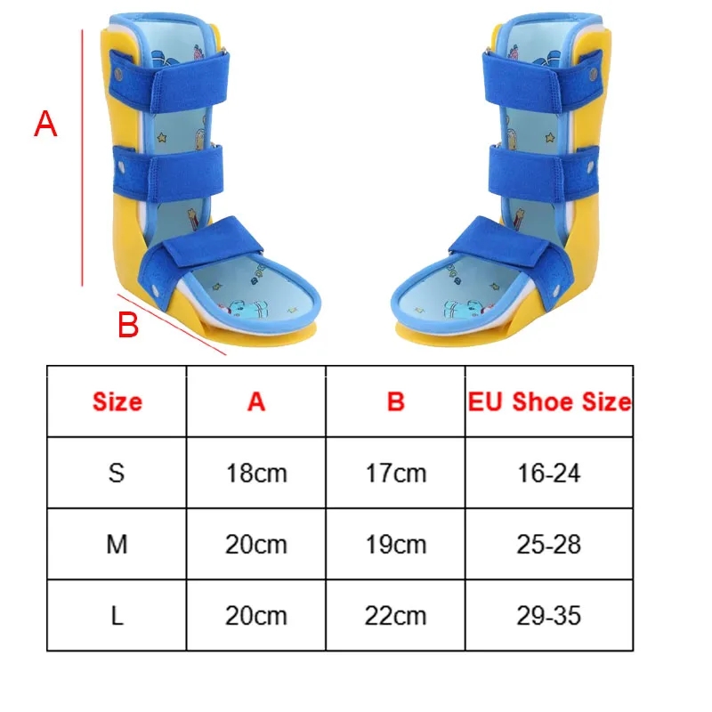 Verstelbare Ademende Enkel Voet Breuk Brace Stabilisator Fixatie Enkel Breuk Verstuiking Protector Enkel Bevestiging Spalk: Rose Red / xlarge