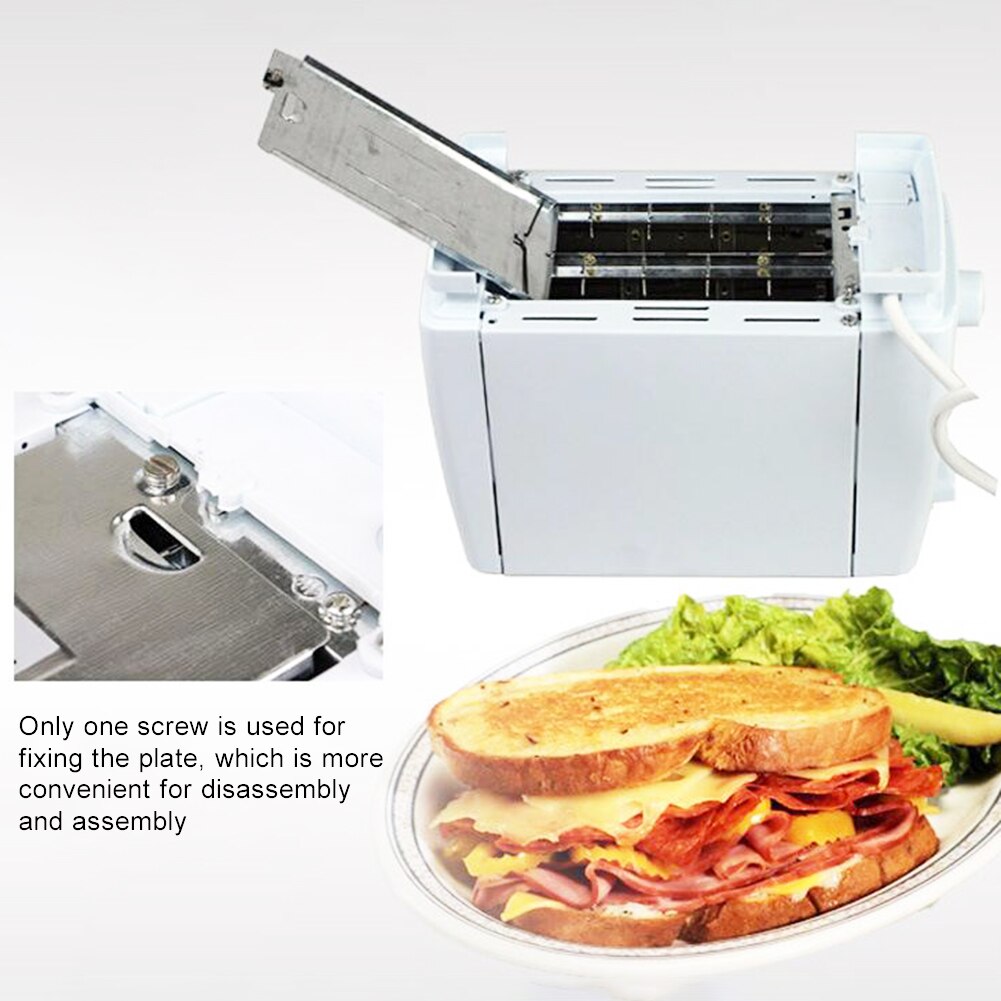 Non-stick Home Breakfast Wide Slot 2 Slices Bread Maker Automatic Quick Toaster