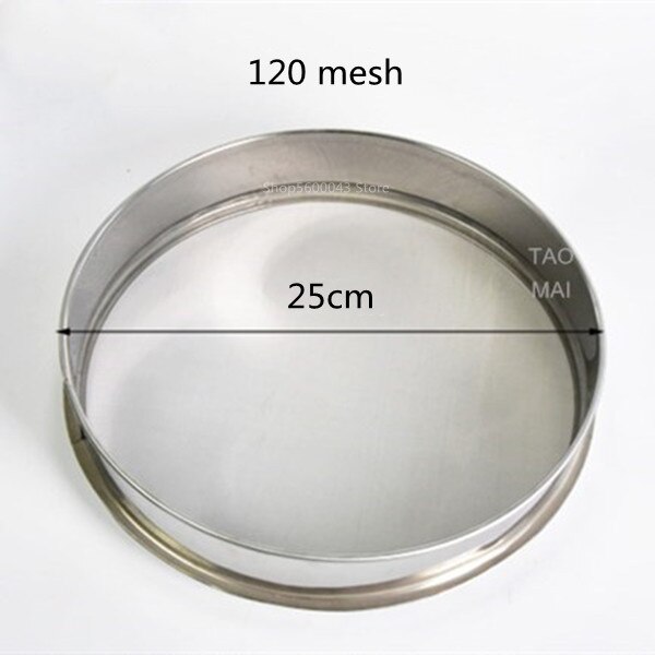 Keramik Kunst Edelstahl Glasur Filter Sieben Bildschirm Keramik Glasur Gülle Sieb Gittergewebe Pigment Schlamm Filter Polymer Ton Werkzeuge: 25cm 120 Gittergewebe