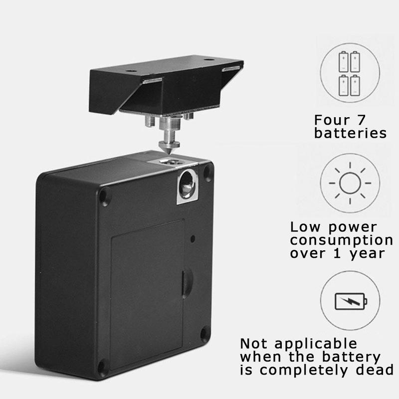 Universal Invisible Locker Private Drawer Lock Wardrobe Door Lock Electronic Invisible Cabinet Lock Keyless Digital Door Lock