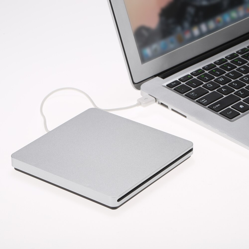 Usb 2.0 Draagbare Ultra Slim Externe Slot-In Cd Dvd Rom Speler Drive Writer Reader Voor Imac/Macbook/Macbook Air/Pro Laptop Pc