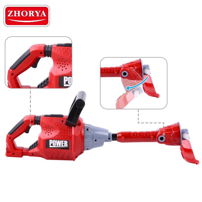 Zhorya Tuin Gereedschap Roterende Kettingzaag Met Sound & Light Grasmaaier Pretend Play Power Tool Speelgoed Reparatie Tools Voor Jongens kinderen