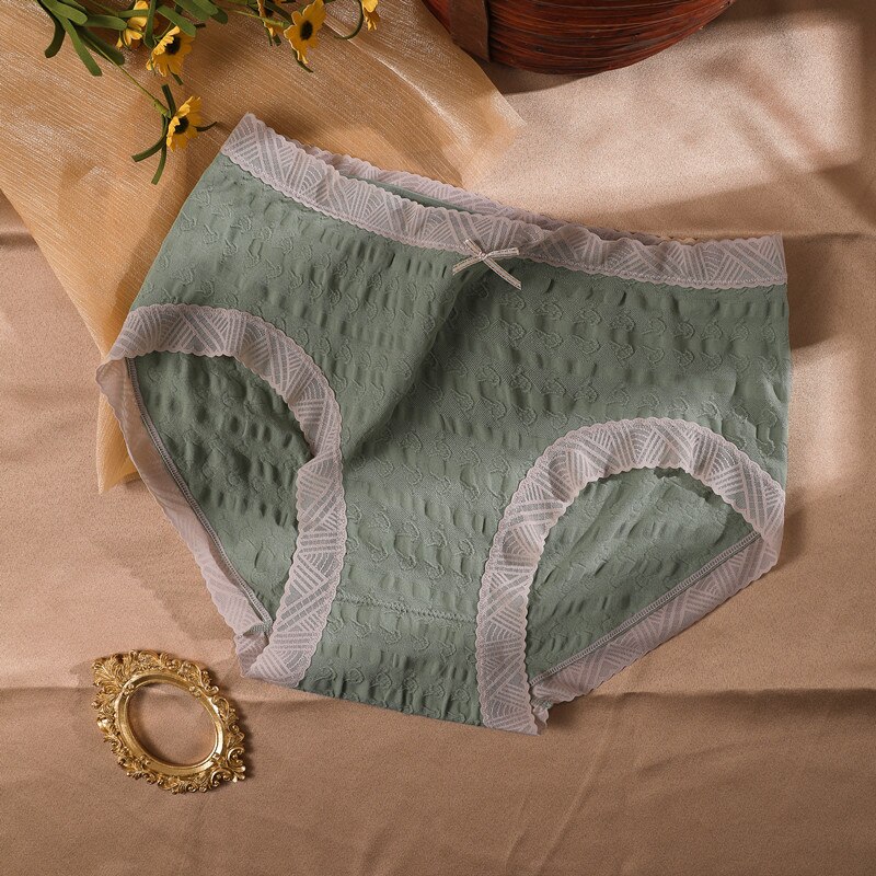 1Pcs Moederschap Slipje Hoge Taille Slipje Voor Zwangere Vrouwen Moederschap Ondergoed Zwangerschap Kleding Zachte Buik Ondersteuning Panty: green