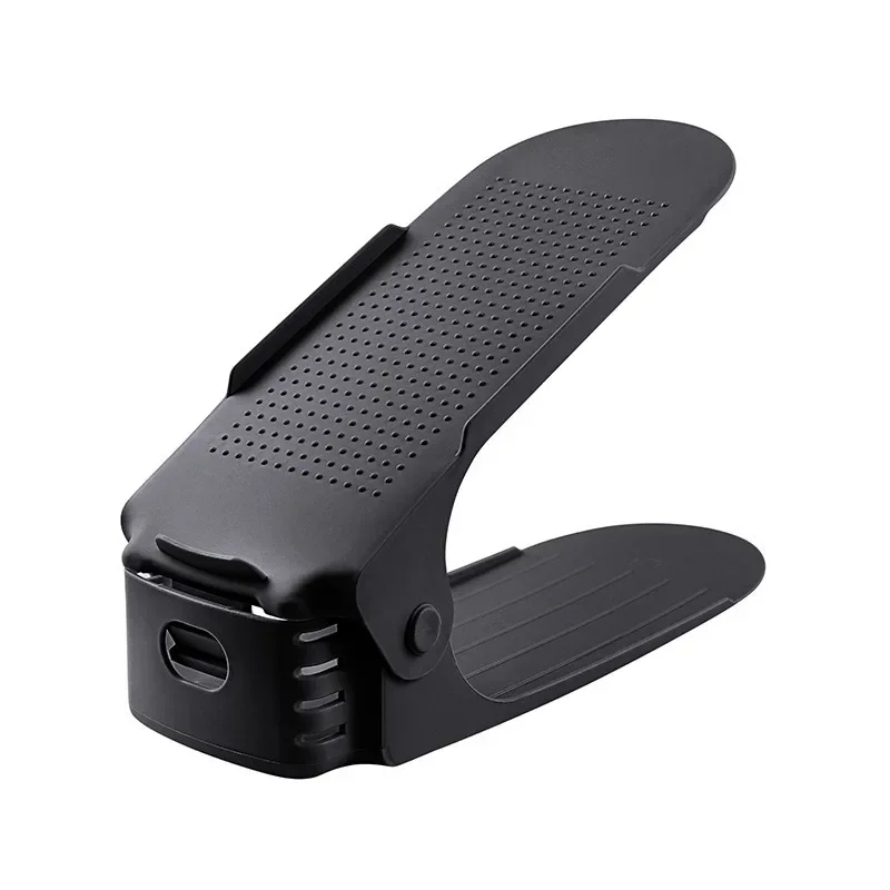 10 pezzi impilatore di scarpe fessura per scarpe regolabili organizer fessura per scarpe salvaspazio supporto per cremagliera a doppio ponte per l'organizzazione dell'armadio caldo: Luce Verde