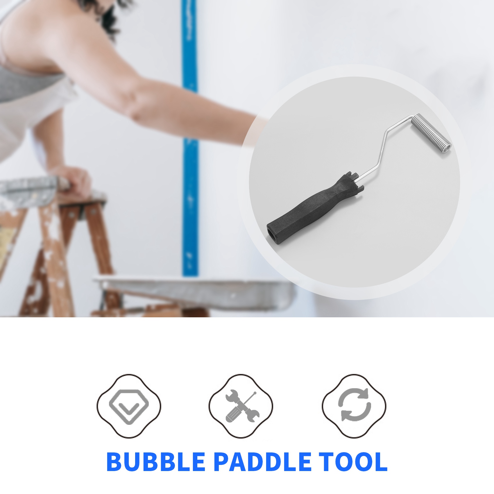 3 stk 31cm glasfiber rulle kit boble padle værktøj laminerings rulle kit til frp skimmel værktøj børste rulle shopping