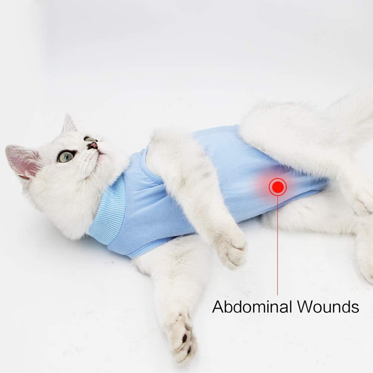 Cotton Physiological Pet After Surgery Clothes Anti-licking Recovery Wounds Protection Vest Breathable Cat Sanitary Jumpsuits