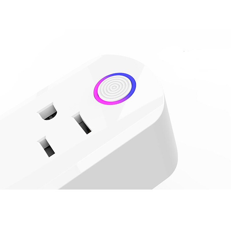 ASEER US WiFi Smart Socket 16A,Double Power Plug Outlet Remote Control Socket,Timer function compatible Alexa Google Home IFTTT