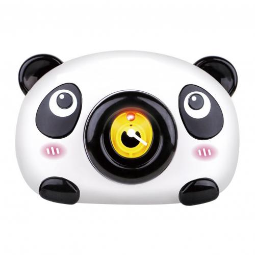 Cute Cartoon Panda Forma di Bolla Impermeabile Della Macchina Fotografica con la Luce Colorata Giocattolo di Musica Per Bambini Giocattoli Educativi per I Regali Dei Bambini: WHITE