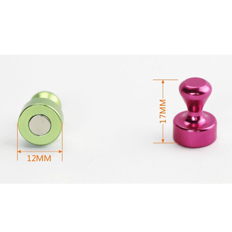 6pcs/Set Whiteboard Transparent Noticeboard Skittle Pin Magnets Strong Magnetic Thumbtacks DIY Fridge Supplies