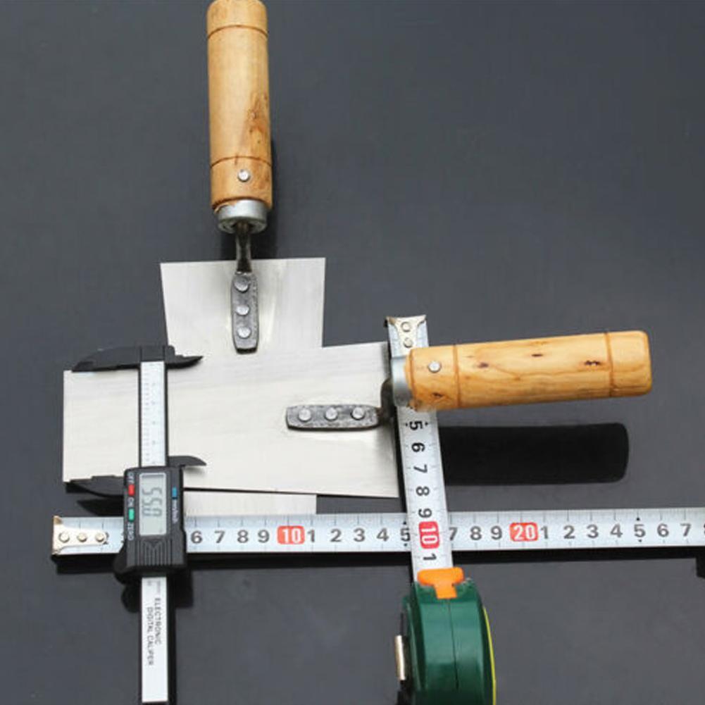Midget Cement Float Marge Troffel Emmer Rvs Beton Afwerking Troffel Spatel Bouw Gereedschap 80X160 Mm