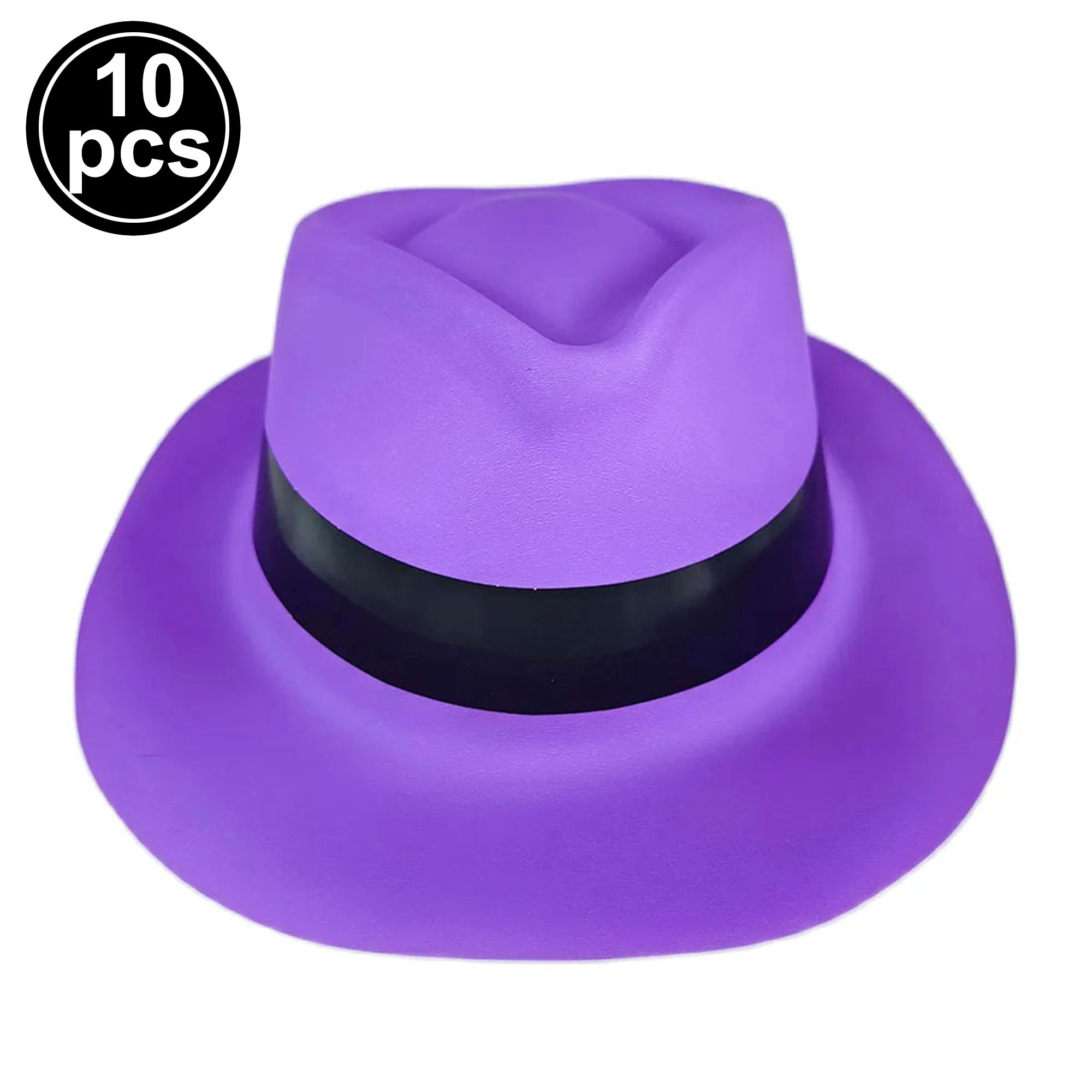 Lunettes à Obturateur en Plastique Fluorescent, Accessoires de ixd'Anniversaire, Chapeau et Gants Fluorescents, Lumière UV: plum